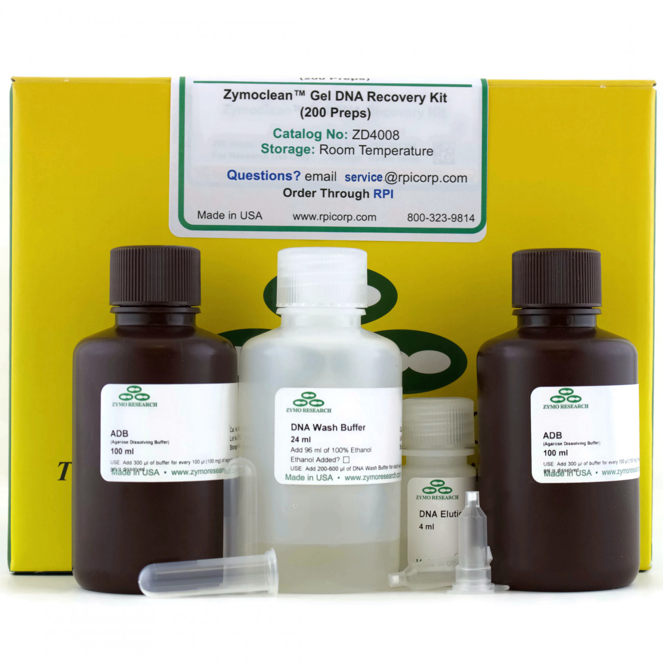 ZD4008 - Zymoclean Gel DNA Recovery Kit (capped), 200 Preps